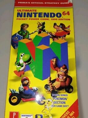Nintendo 64 Pocket Power Guide - 1999 Edition Yellow with Green Blue Red Accents